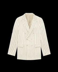 Le Blazer Croisé Rayures